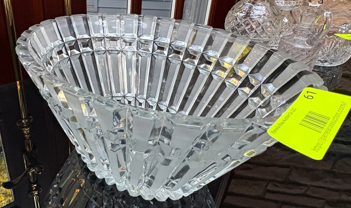 Zone 1-A- Cut Crystal Flared Bowl