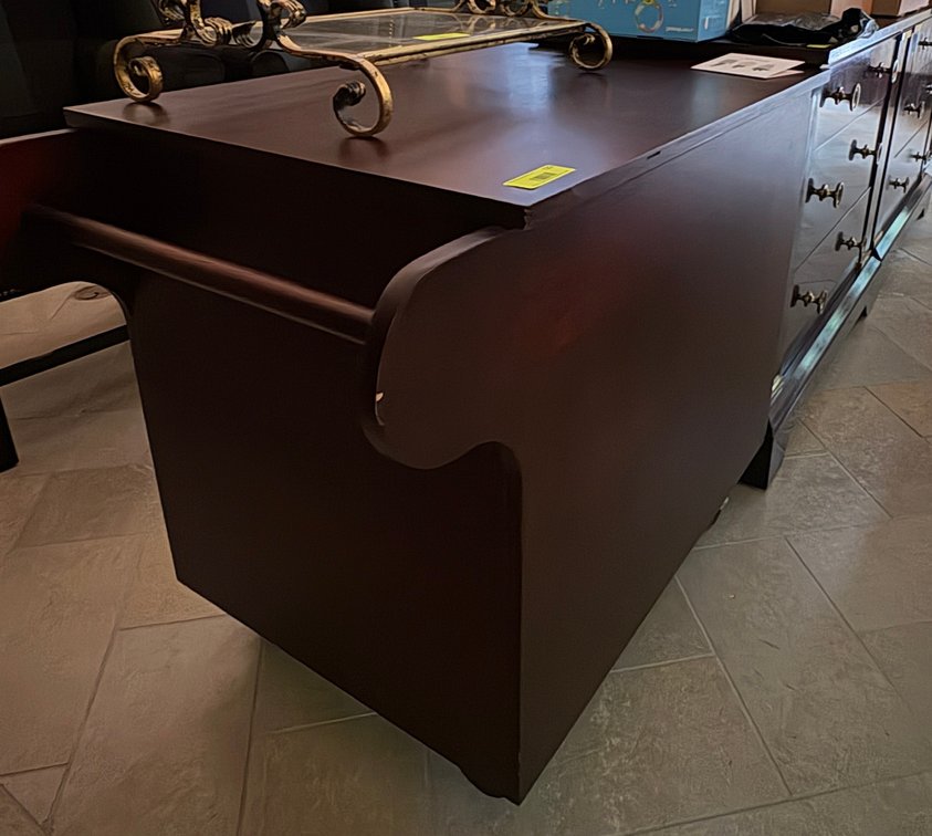 Zone 1-LR- Wood Cart with Push Handle & Wood Inside