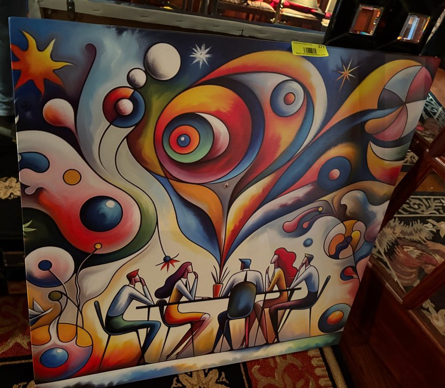 Zone 1-E- Abstract Canvas Painting