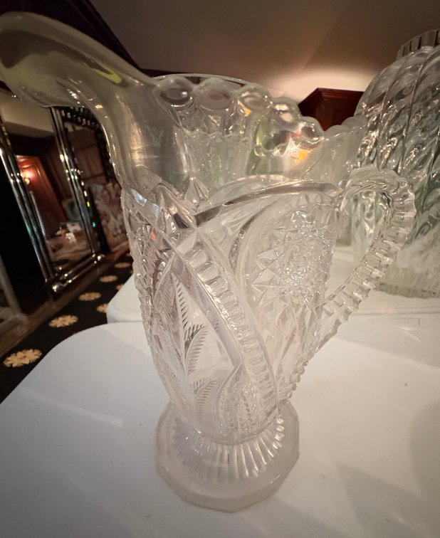 Zone 1-E- Cut Glass Pitcher