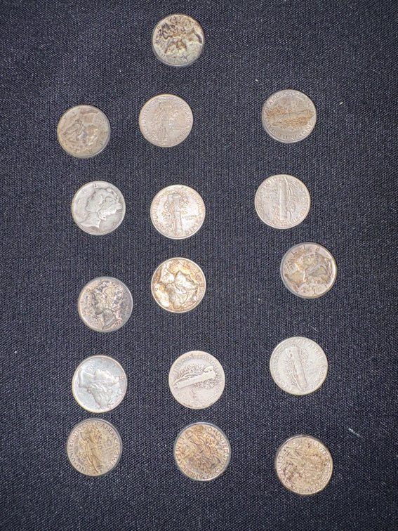 Zone 1-C- United States Mercury Dimes