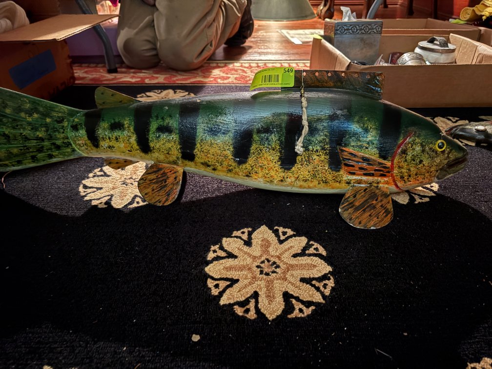 Zone 1-E- Ken Hill Carved and Painted Fish