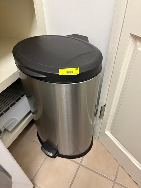 Zone 1-BE- Stainless Steel Step Trash Can