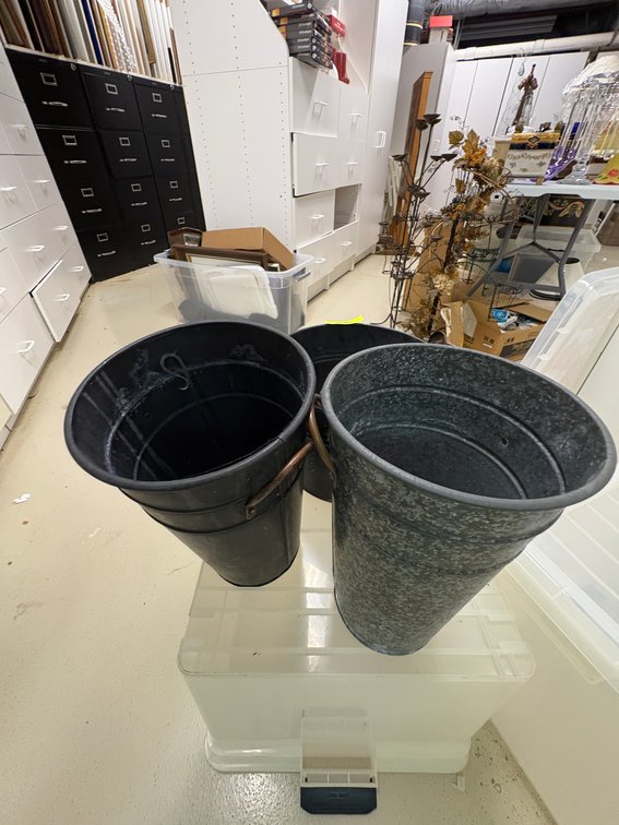 Zone 1-BB- Metal Florist Buckets