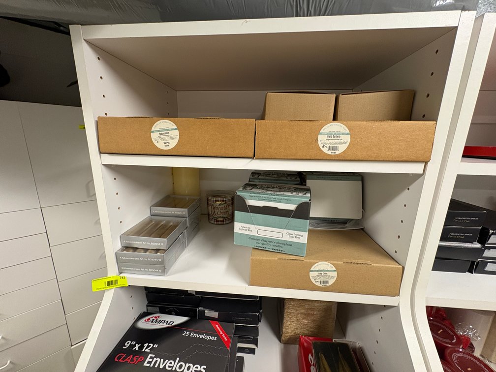 Zone 1-BB- Candles, Envelopes, and More