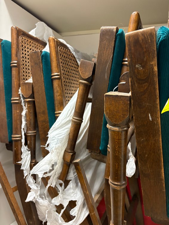 Zone 1-BB- Faux Bamboo Folding Chairs