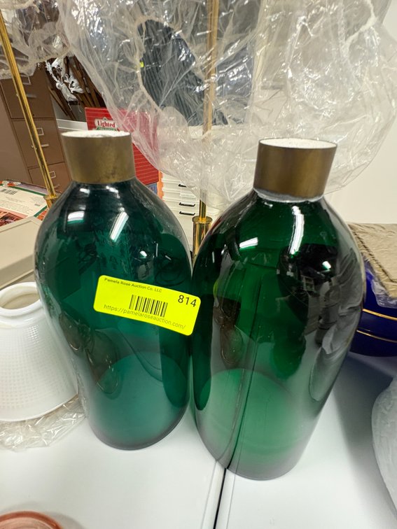 Zone 1-BB- Green Glass Lamp Shades