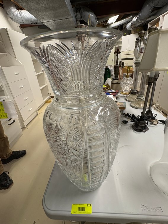 Zone 1-BB- Cut Glass Vase