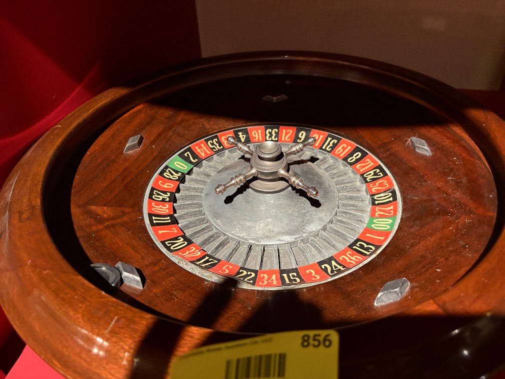 Zone 1-B- Small Wooden Roulette Wheel