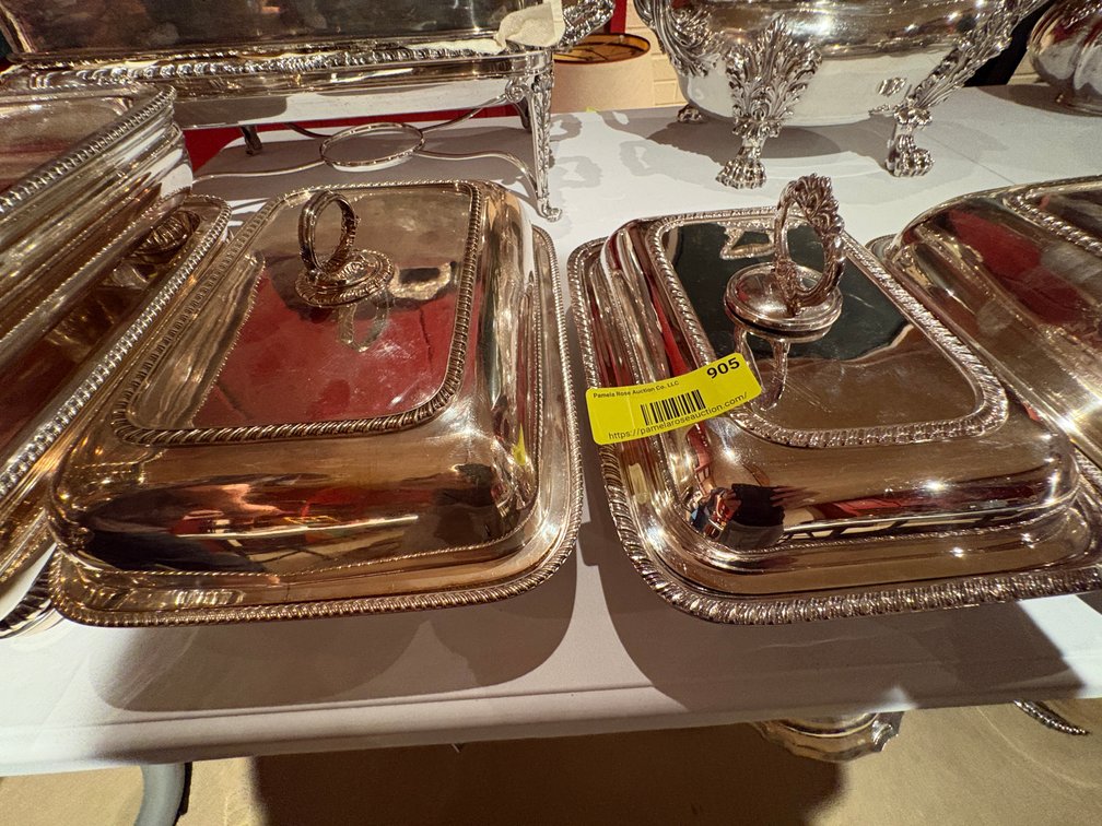 Zone 1-B- Silverplated Serving Dishes