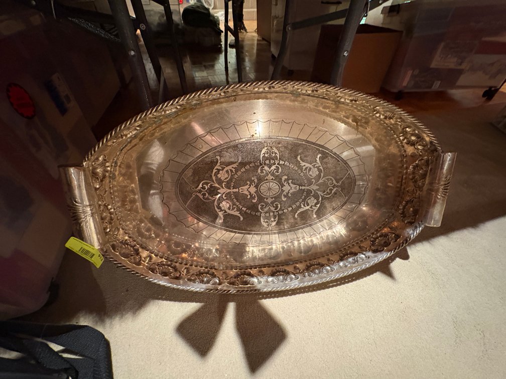 Zone 1-B- Silverplated Serving Tray