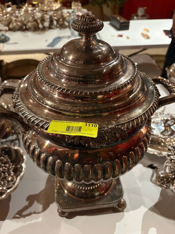 Zone 1-B- Silverplated Covered Urn