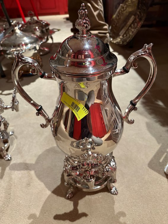 Zone 1-B- Silverplated Hot Water Urn