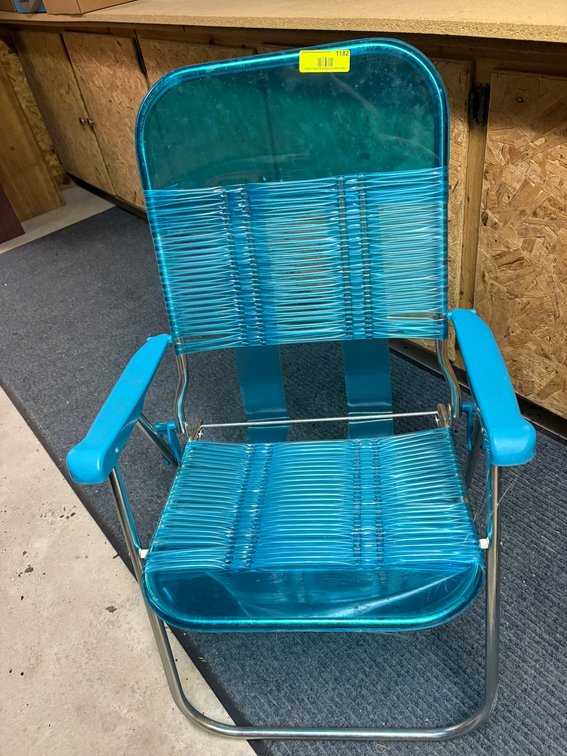 Zone 2-G- Teal Folding Lawn Chair