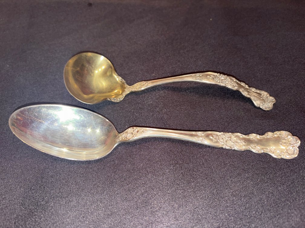 Zone 1-B- Sterling Silver Floral Spoons