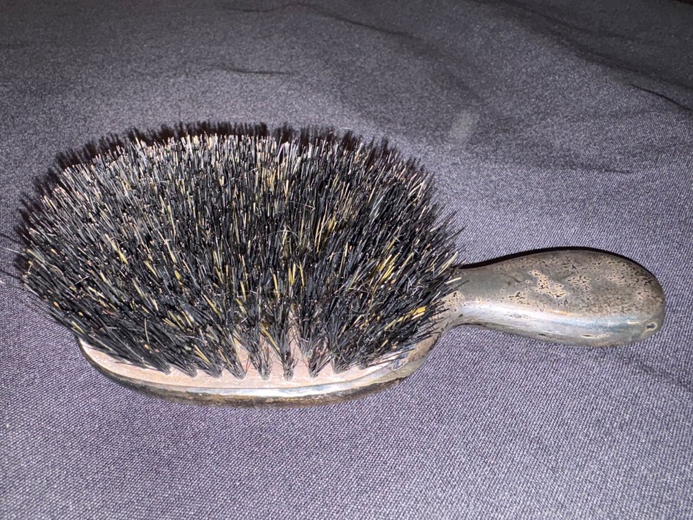 Zone 1-B- Sterling Silver Hairbrush