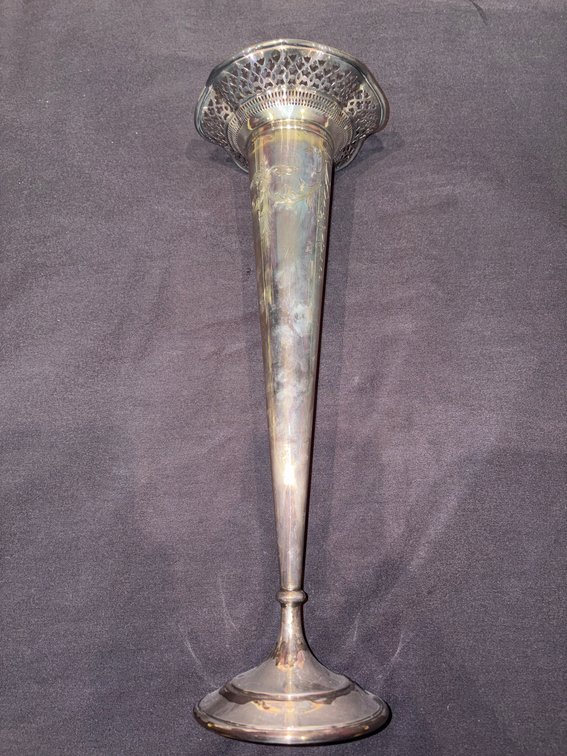 Zone 1-B- Sterling Silver Trumpet Vase