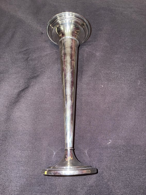 Zone 1-B- Sterling Silver Weighted Bud Vase