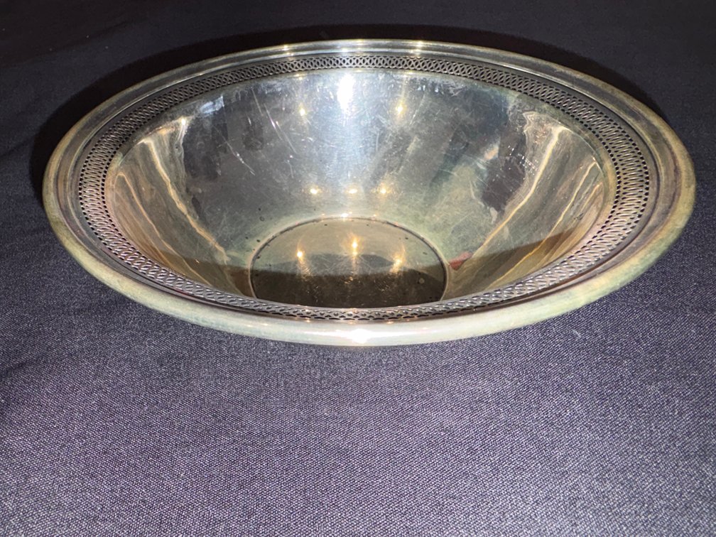 Zone 1-B- Sterling Silver Pierced Rim Bowl