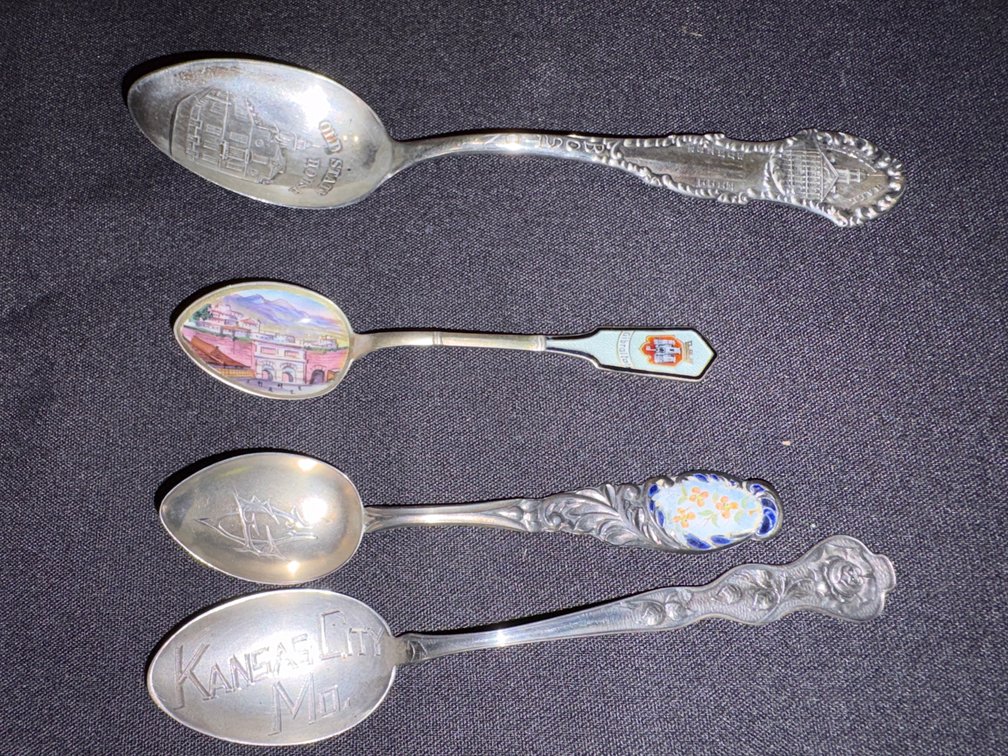 Zone 1-B- Sterling Silver Souvenir Spoons