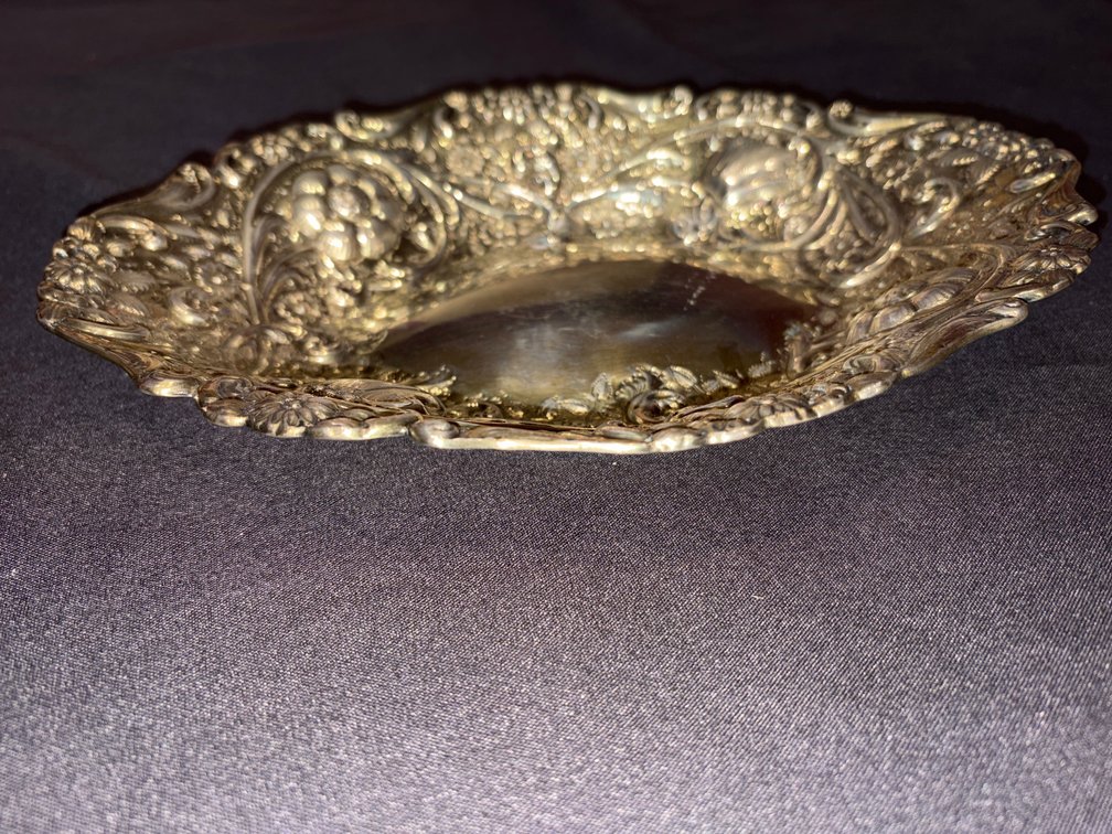 Zone 1-B- London Silver Repoussé Dish