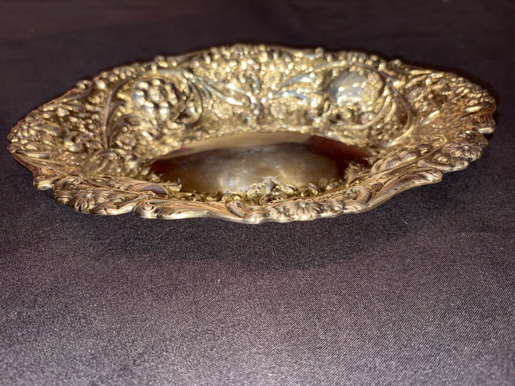 Zone 1-B- Sterling Silver Repousse Dish