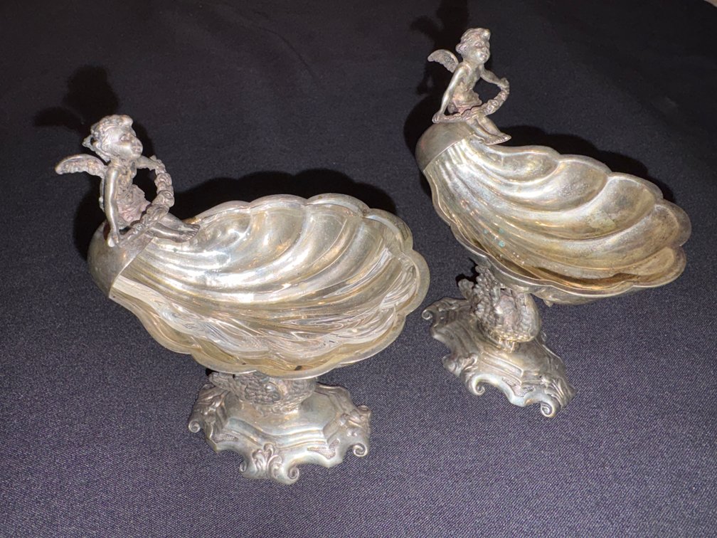 Zone 1-B- German 800 Silver Salt Cellars