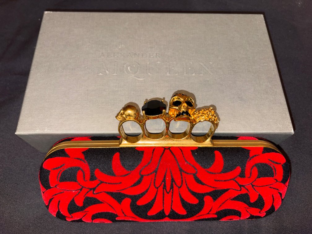 Zone 1-B- Alexander McQueen Knuckle Clutch Purse