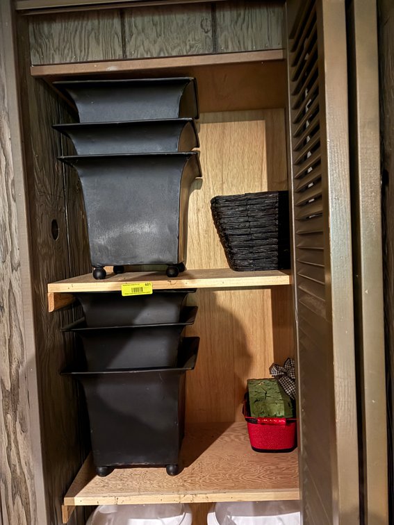 Zone 1-BE- Metal Planters and Wood Baskets