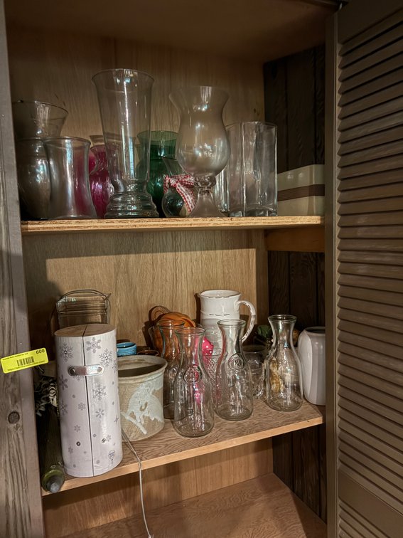 Zone 1-BE- Glass Vases, Carafes, and Ceramics