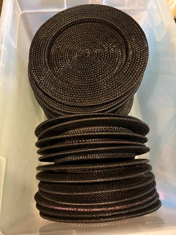 Zone 1-BE- Woven Charger Plates