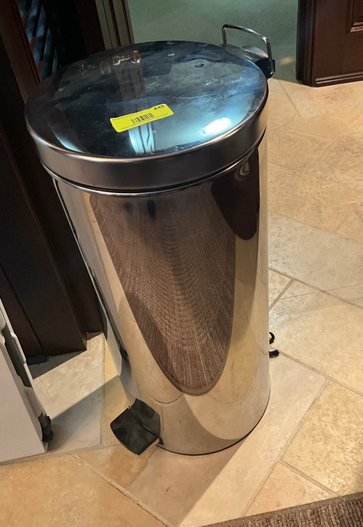Zone 1-E- Stainless Steel Step Trash Can