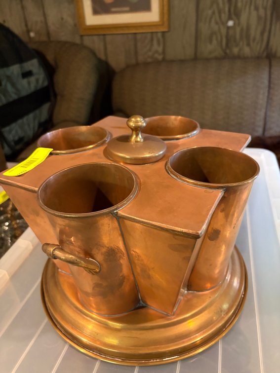 Zone 1-BE- Global Views Copper Wine Cooler