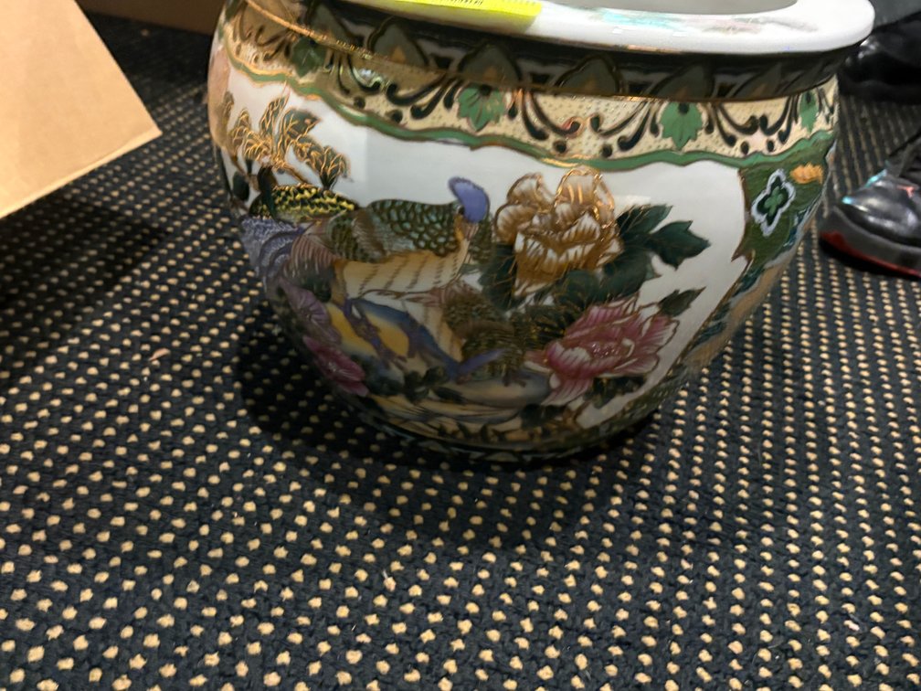 Zone 1-BE- Ceramic Fish Bowl Planter