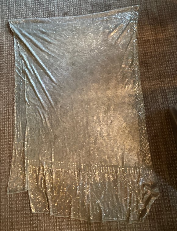 Zone 1-E- Metallic Knit Shawl Wrap
