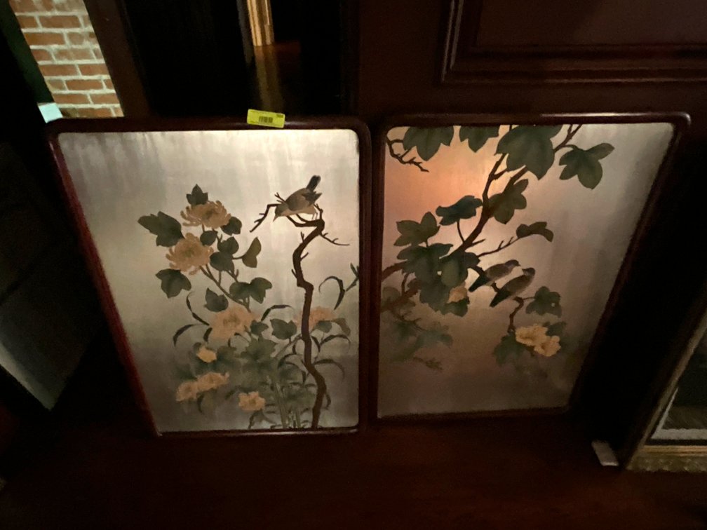 Zone 1-E- Framed Bird and Botanical Panels