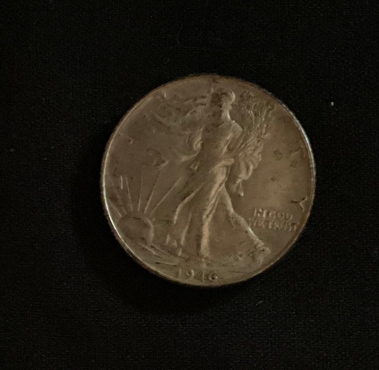 Zone 1-C- 1946 Walking Liberty Half Dollar