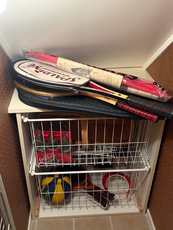 Zone 1-BE- Storage Unit, Sports Gear, Drying Rack