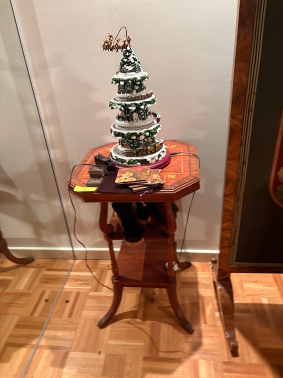 Zone 1-B- Accent Table & Christmas Village