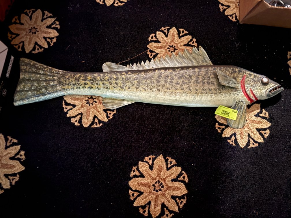 Zone 1-E- Ken Hill Carved Wood Walleye