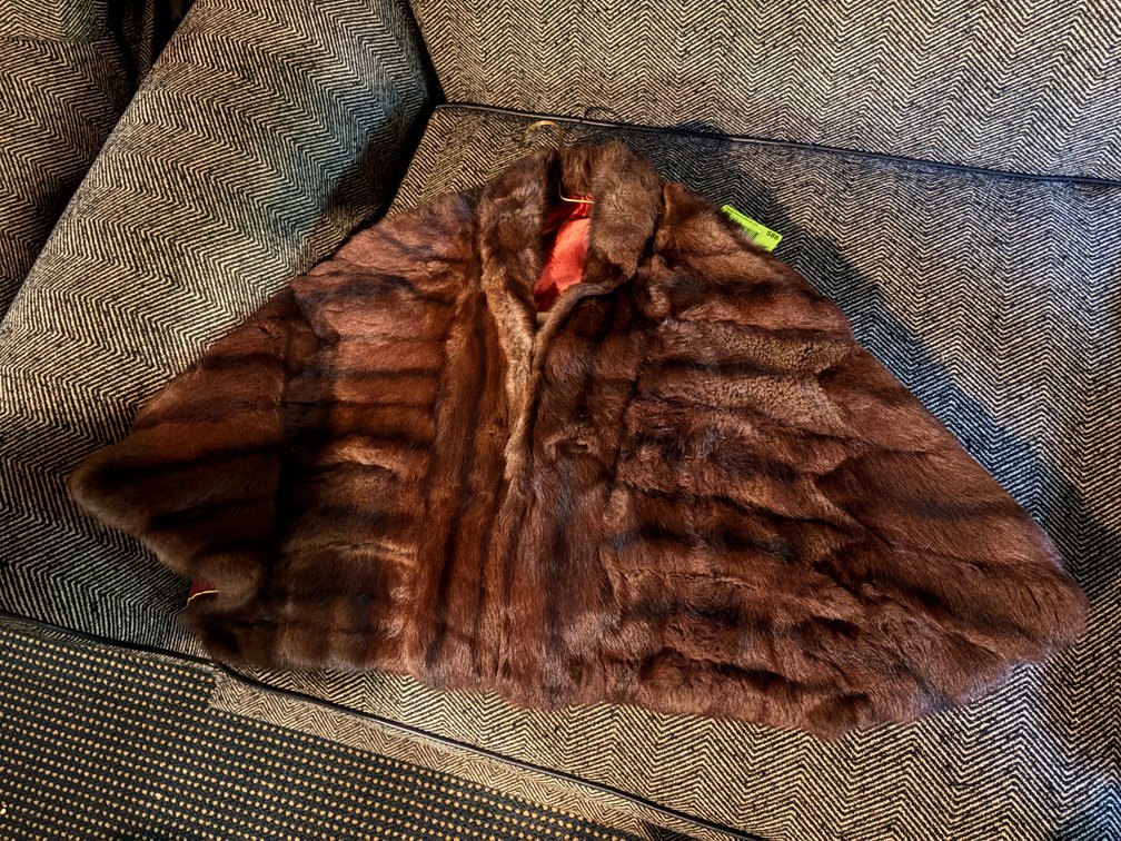 Zone 1-BE- Brown Fur Stole