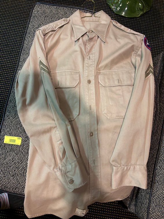 Zone 1-BE- US Military Khaki Uniform Shirt