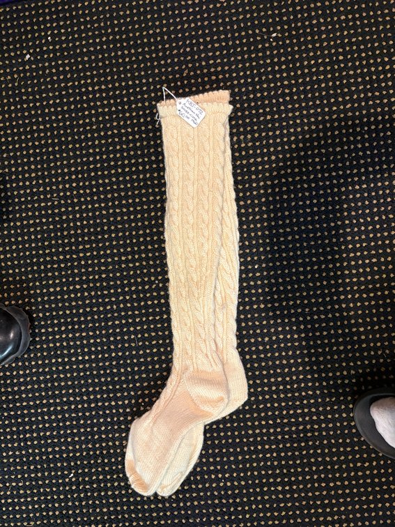 Zone 1-BE- Cable-Knit Knee-High Socks