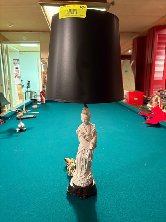 Zone 1-B- Porcelain Figurine Table Lamp