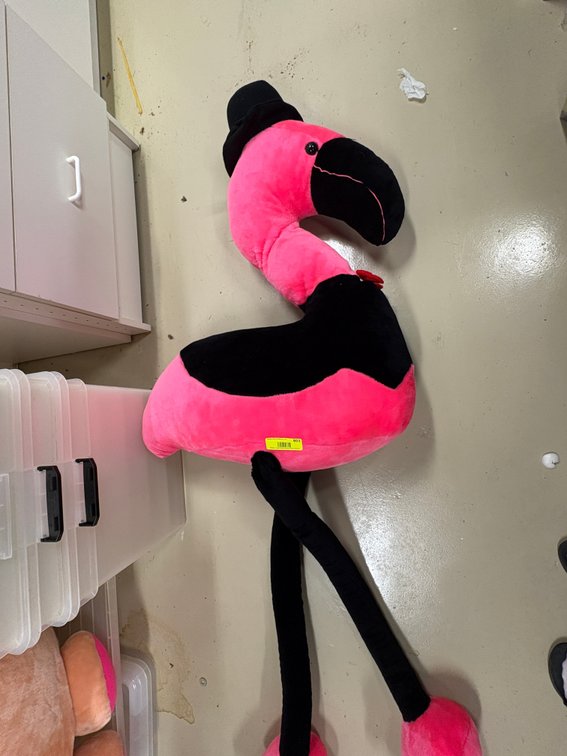 Zone 1-BB- Plush Flamingo Plush in Tuxedo and Top Hat
