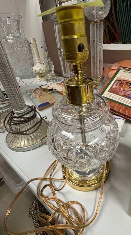 Zone 1-BB- Cut Crystal Table Lamp