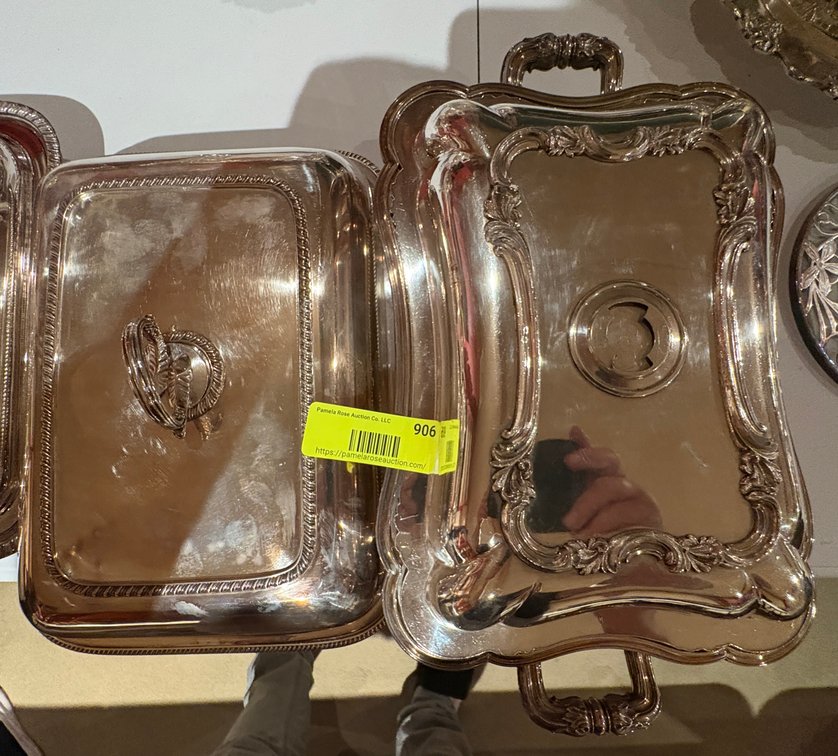 Zone 1-B- Silverplated Serving Dishes
