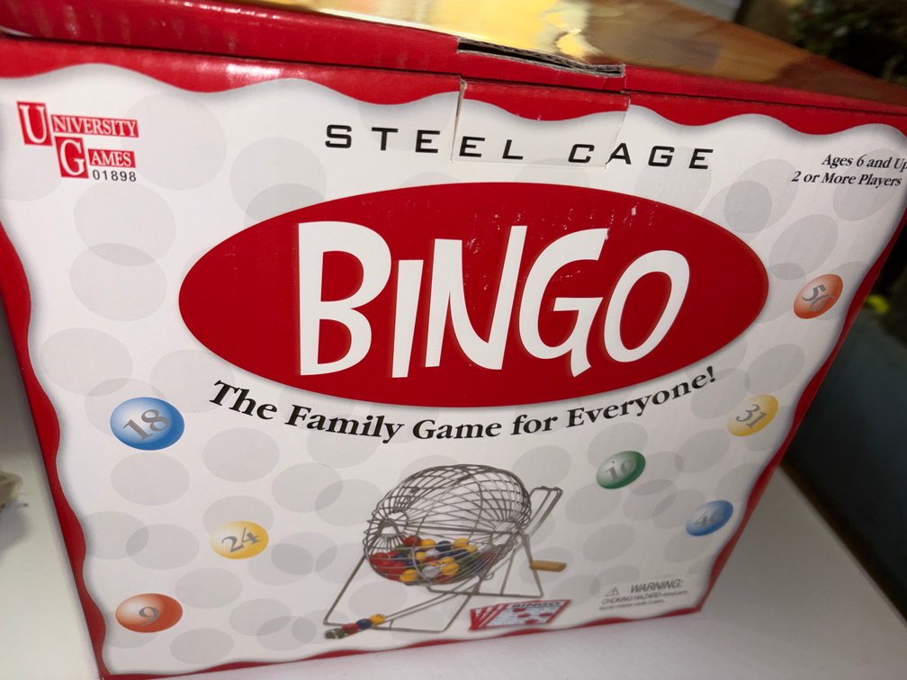 Zone 2-G- University Games Steel Cage Bingo