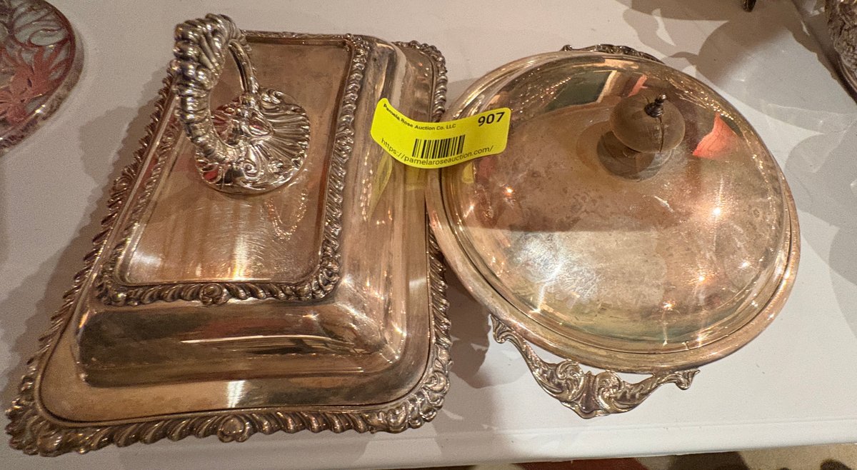 Zone 1-B- Silverplated Serving Dishes