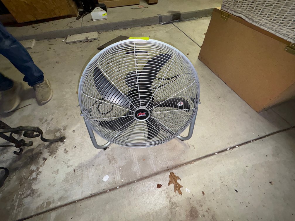 Zone 2-G- Xtreme Garage Metal Floor Fan